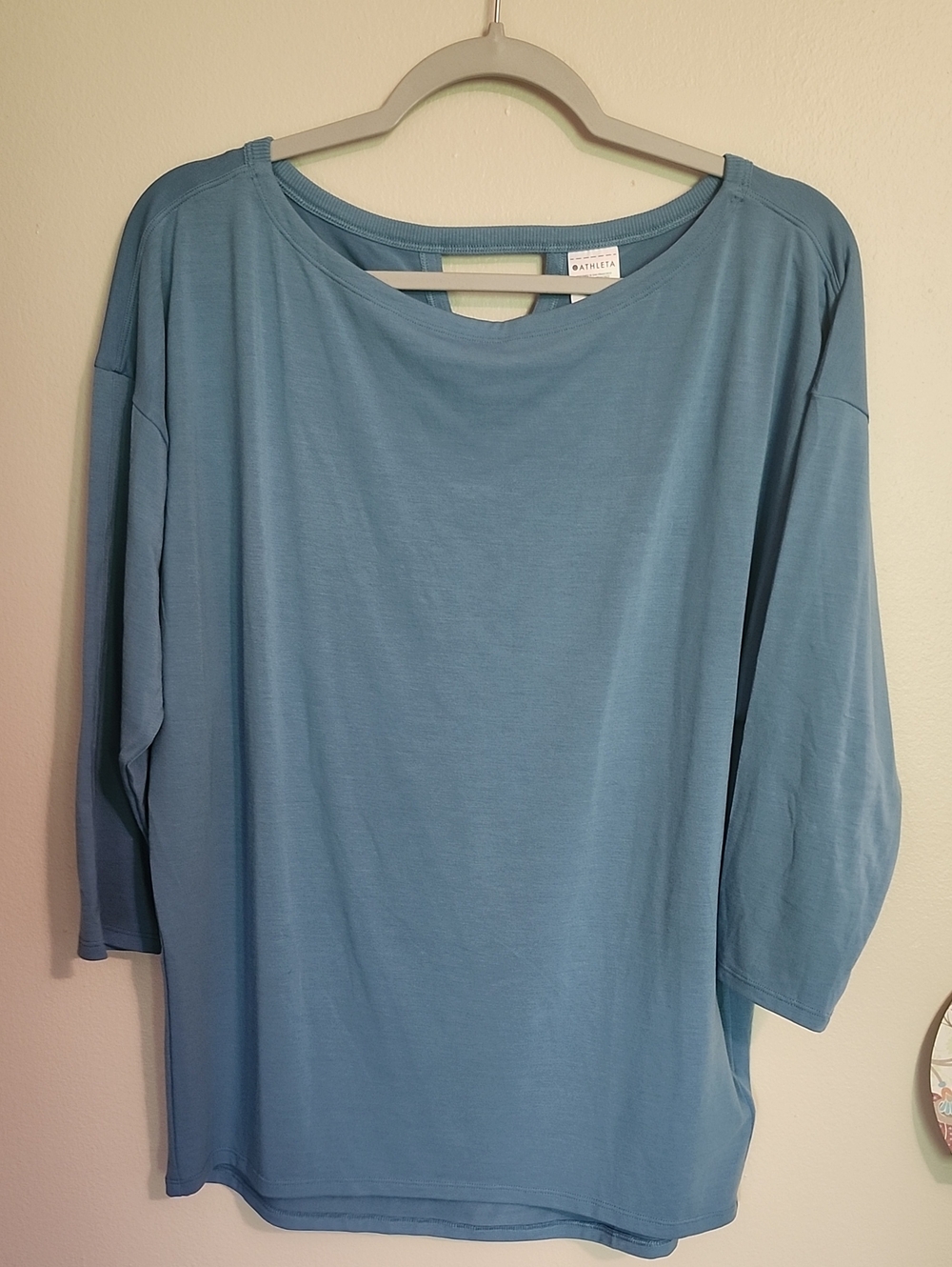 Athleta Ease In Top Skylark Blue Top Size M